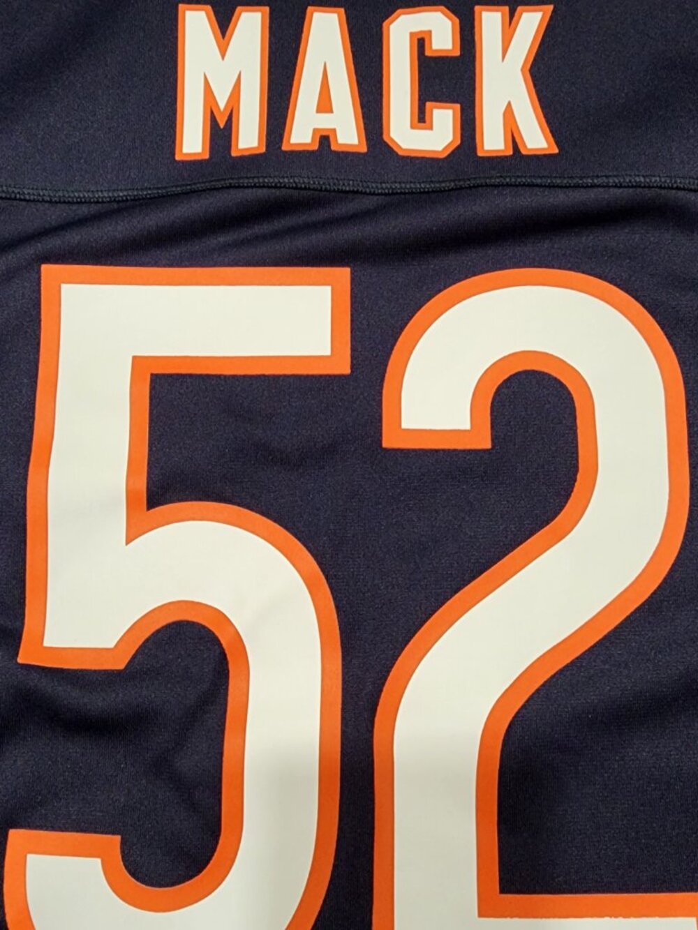 Nike NFL On Field Chicago Bears Khalil Mack #52 Blue 100 Yr Patch Limited Jersey - Picture 9 of 9